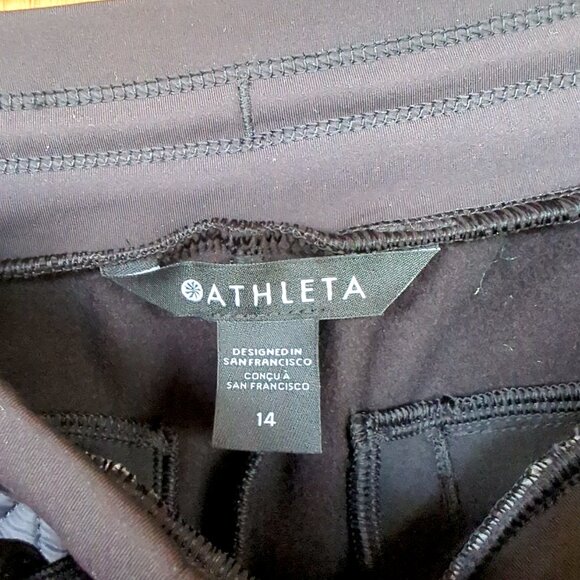 Athleta Solstice Jogger black quilted pants 14 NWT pockets insulated apres ski - Picture 5 of 5